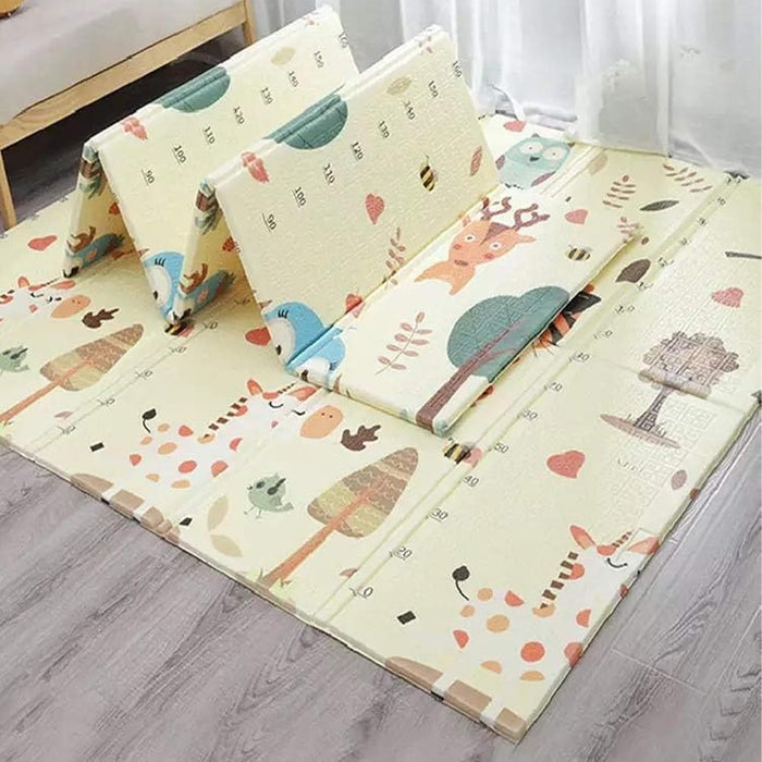 Sulfar Foldable Baby Playmat 180x200cm – Non-Slip XPE Foam Crawling Mat for Kids & Babies | Thick, Waterproof, Double-Sided Baby Carpet for Nursery & Playroom (Pack of 1)