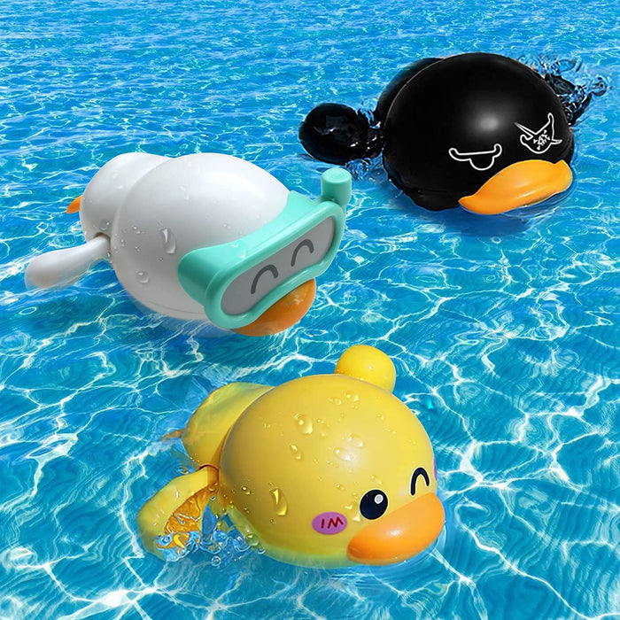 ELECDON 3Pcs Bath Toys for 1-5 Year Old Boy Girls Gifts,Wind-Up Bathtub Baby Bath Toys for 3-6 Toddlers, Swimming Pool Water Toys for Kids Ages 2-7 Birthday Gifts