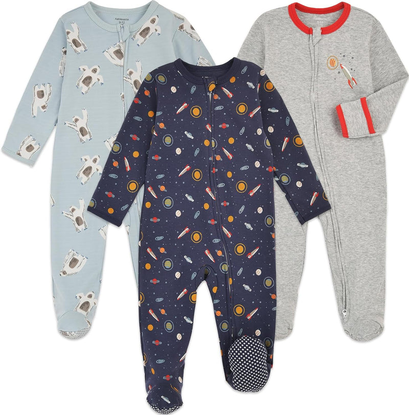 Aablexema Unisex Baby Baby Footie Pjs baby footie pjs