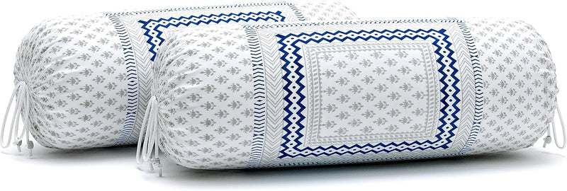 BLOCKS OF INDIA 200TC Diwan Set Cotton 8 Piece | Deewan Printed Bedsheet Sets for Living Room Hall (Set of 8 Piece, 1-Bed Sheet | 2-Bolster Cover | 5-Cushion Cover (Color 25)