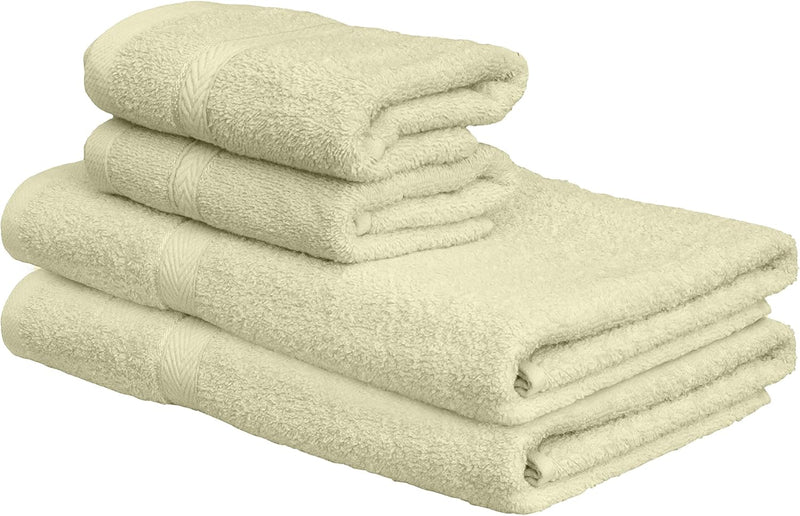 Hotel Linen Klub 4-Piece Hand Towel Set - Premium Cotton Terry, Luxurious Ringspun, 480 GSM Highly Absorbent and Quick Dry for Spa-Like Comfort, Size: 40 x 70 cm, Gray