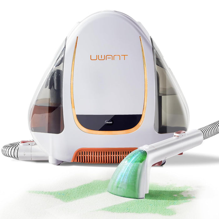 UWANT Portable Carpet and Upholstery Cleaner Machine, Small Handheld Rug Spot Cleaner with Self-Cleaning Feature, Lightweight Shampooer for Car, Auto Detailer, Pet Stains, Furniture, Couch, B100