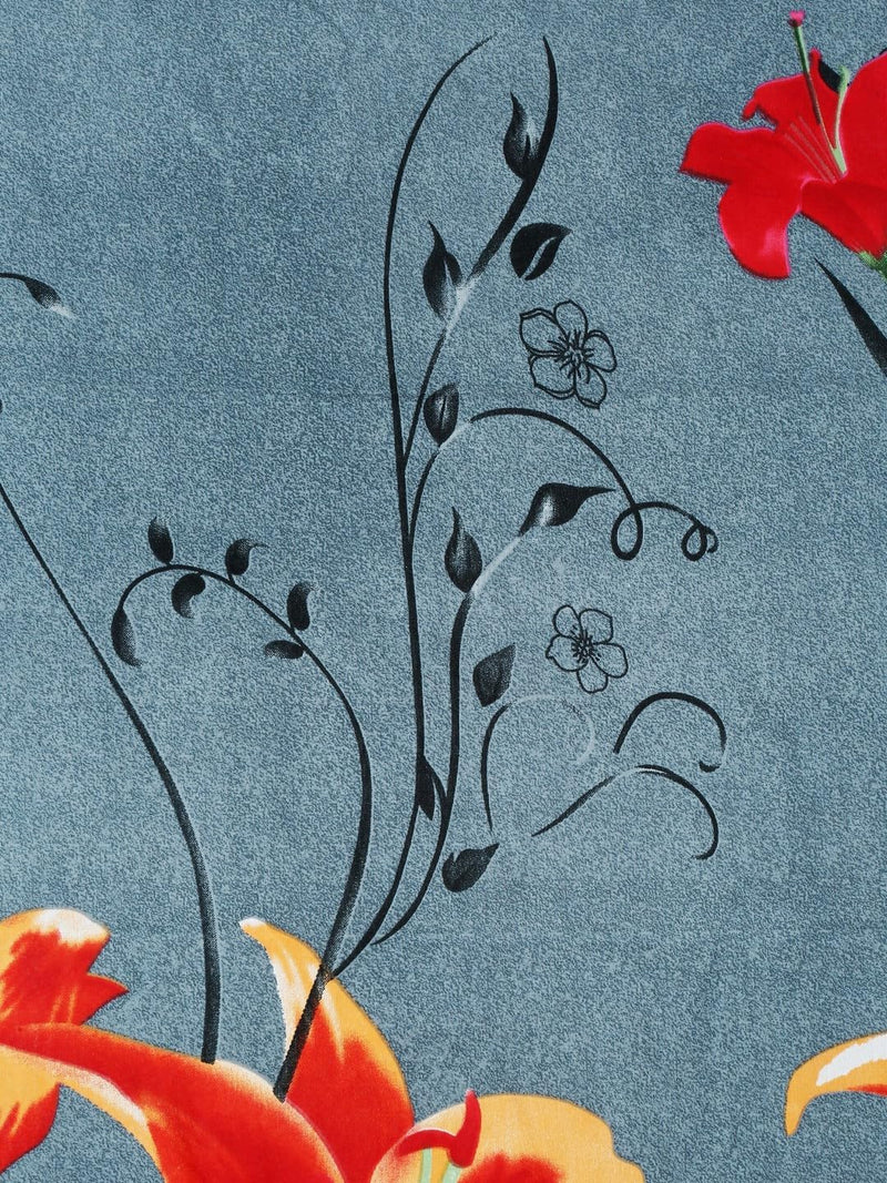 Fashion String 144TC Nature Embrace Lush Green Single Bedsheet with 1 Pillow Cover