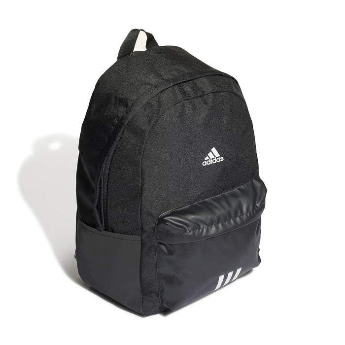adidas Classic Badge of Sport 3-Stripes Backpack- BLACK/WHITE