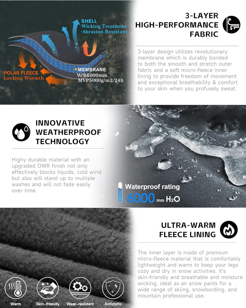 ISEEGZ mens Cm-skpl01 Hiking Pants