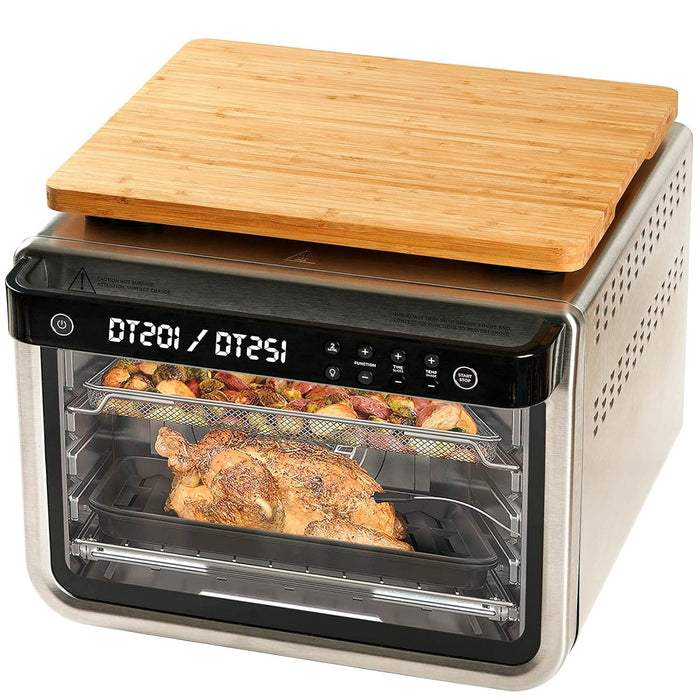 Cutting board for Convection Toaster Oven, Compatible with Ninja DT201/DT251 Foodi Air Fryer, with Heat Resistant Non-Skid Silicone Feet, Creates Storage Space, Protects Cabinets Cupboard, 16.3x13.1?