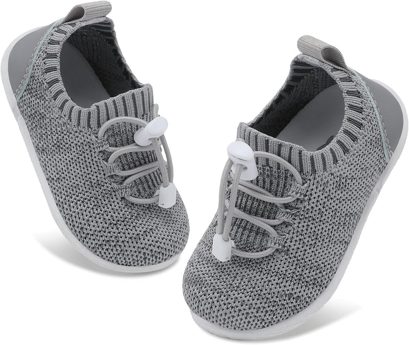 L-RUN Baby Shoes Infant Breathable Non Slip First Walking Shoes Baby Boys Girls Sneakers with Soft Rubber Sole Toddler Slip On Shoes