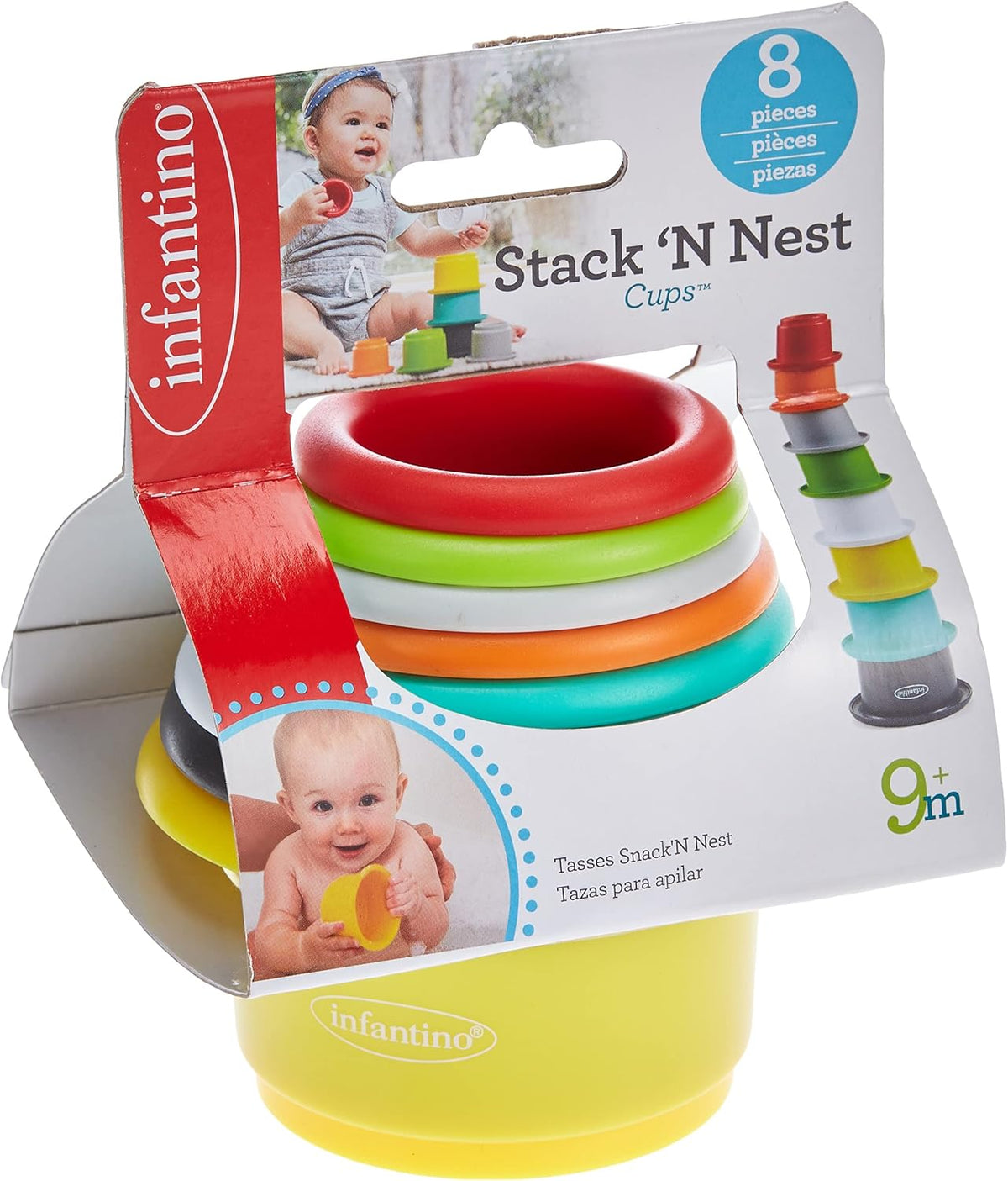 Infantino Stack'N Nest Cups Baby Activity , Learning & Developing Toys – image 1