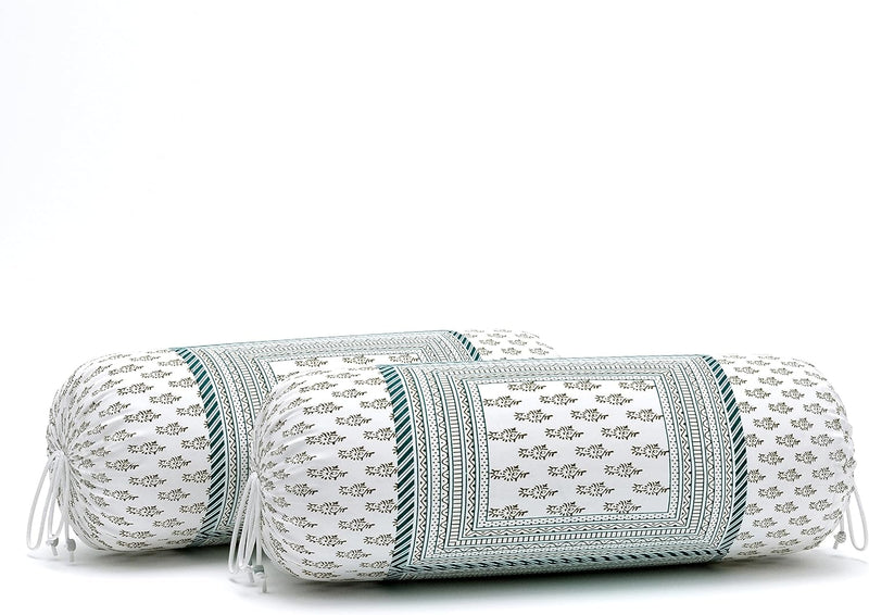 BLOCKS OF INDIA 200TC Diwan Set Cotton 8 Piece | Deewan Printed Bedsheet Sets for Living Room Hall (Set of 8 Piece, 1-Bed Sheet | 2-Bolster Cover | 5-Cushion Cover (Color 25)