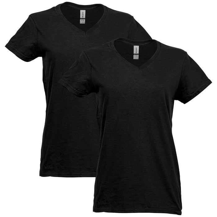 Gildan Women's Heavy Cotton V-Neck T-Shirt, 2-Pack T-Shirt