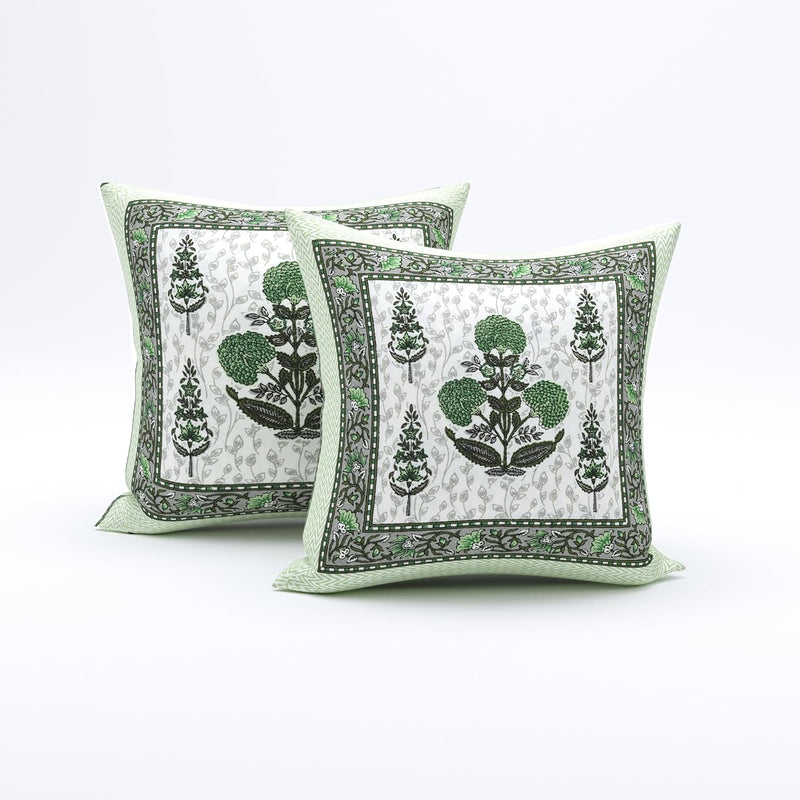 BLOCKS OF INDIA 200TC Diwan Set Cotton 8 Piece | Deewan Printed Bedsheet Sets for Living Room Hall (Set of 8 Piece, 1-Bed Sheet | 2-Bolster Cover | 5-Cushion Cover (Color 25)