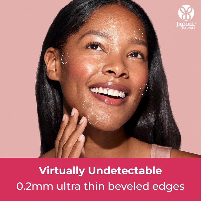 Jadole Naturals Miracle Invisible Spot Cover Hydrocolloid, Acne Pimple Absorbing Cover, Blemish Spot, Skin Care, Facial and Skin Acne Patch Stickers (48 count)