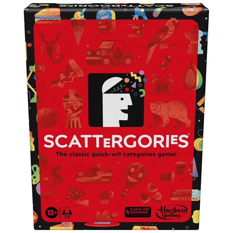 Hasbro Gaming Scattergories Classic Game, Party Game for Adults and Teens Ages 13 and up, Board Game for 2+ Players
