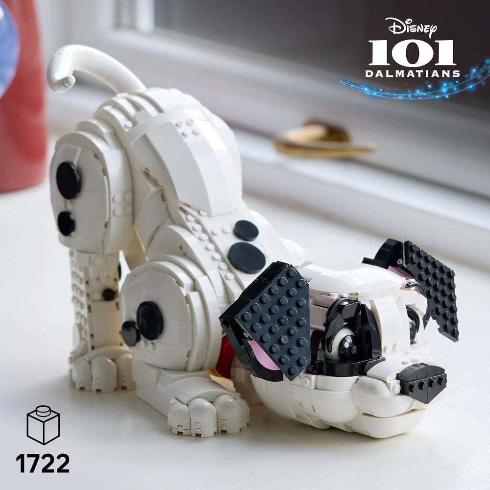 Disney 101 Dalmatians Puppy 43269 Customisable Figure Building Set for Adults, Transforms into 6 Dogs, DIY Home Decor, Gift for Fans, 1,722 Pieces