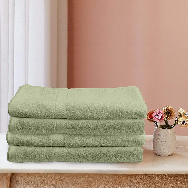 Hotel Linen Klub 4-Piece Hand Towel Set - Premium Cotton Terry, Luxurious Ringspun, 480 GSM Highly Absorbent and Quick Dry for Spa-Like Comfort, Size: 40 x 70 cm, Gray