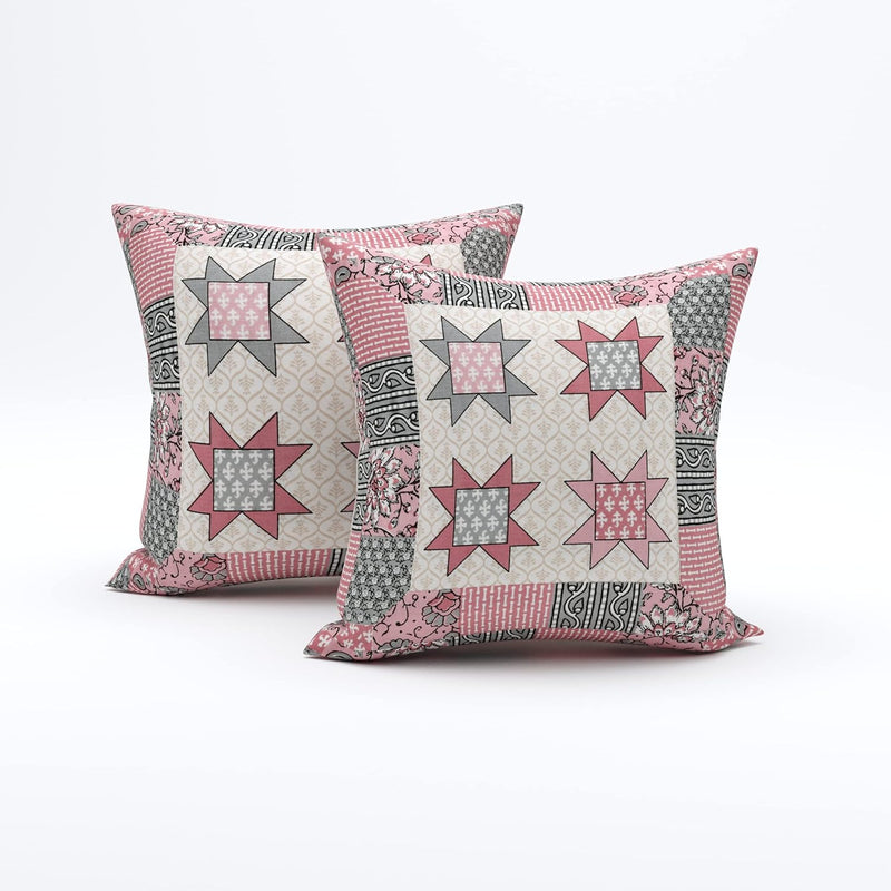 BLOCKS OF INDIA 200TC Diwan Set Cotton 8 Piece | Deewan Printed Bedsheet Sets for Living Room Hall (Set of 8 Piece, 1-Bed Sheet | 2-Bolster Cover | 5-Cushion Cover (Color 25)