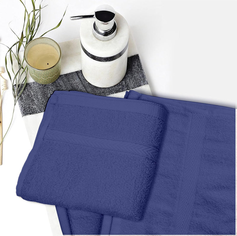 Hotel Linen Klub 4-Piece Hand Towel Set - Premium Cotton Terry, Luxurious Ringspun, 480 GSM Highly Absorbent and Quick Dry for Spa-Like Comfort, Size: 40 x 70 cm, Gray