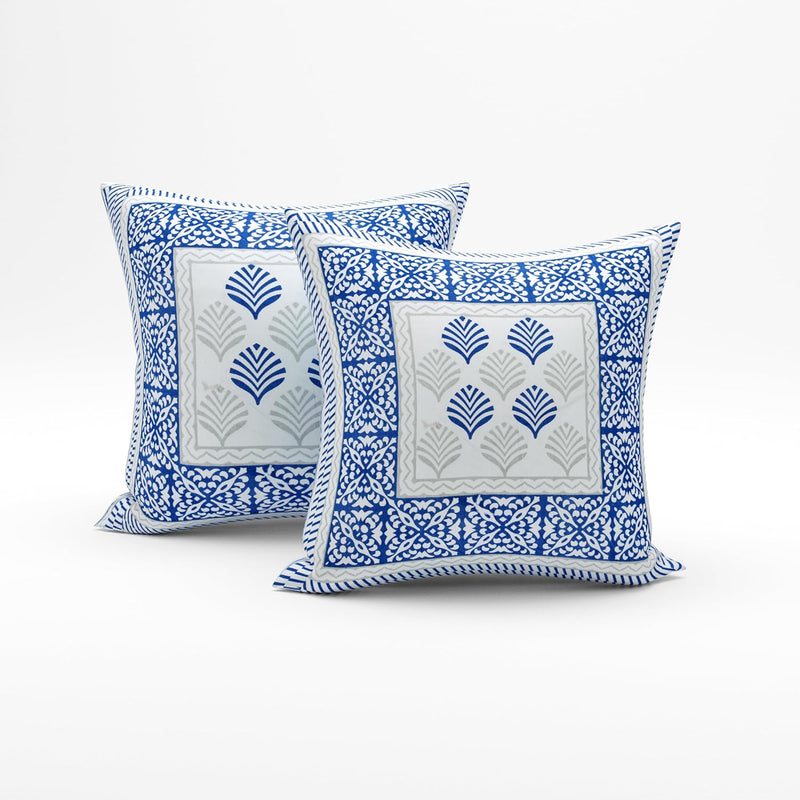 BLOCKS OF INDIA 200TC Diwan Set Cotton 8 Piece | Deewan Printed Bedsheet Sets for Living Room Hall (Set of 8 Piece, 1-Bed Sheet | 2-Bolster Cover | 5-Cushion Cover (Color 25)