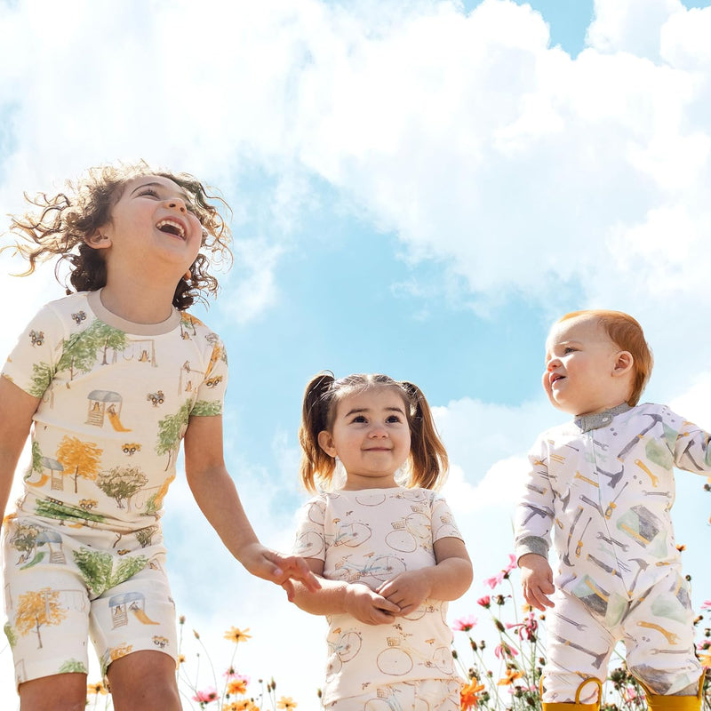 Burt's Bees Baby baby-boys Sleep and Play Pjs, 100% Organic Cotton One-piece Zip Front Footless Romper Jumpsuit Pajamas