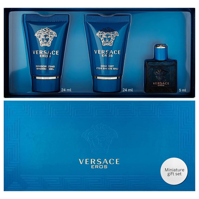 Versace Perfume - Versace Versace Eros 5ML EDT 3 Pcs. Mini Set - perfume for men