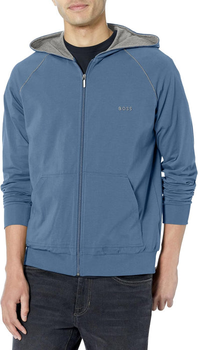 BOSS mens Mix&match Zip Up Hoodies Hooded Sweatshirt