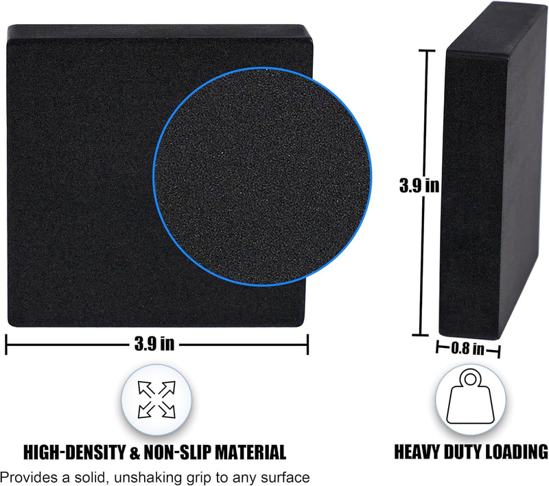 MyLifeUNIT Shock Absorbing Washer Pads, Anti-Vibration Washer Mat Protector for Washing Machine Dryer Treadmill (8 Pack)
