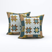 BLOCKS OF INDIA 200TC Diwan Set Cotton 8 Piece | Deewan Printed Bedsheet Sets for Living Room Hall (Set of 8 Piece, 1-Bed Sheet | 2-Bolster Cover | 5-Cushion Cover (Color 25)