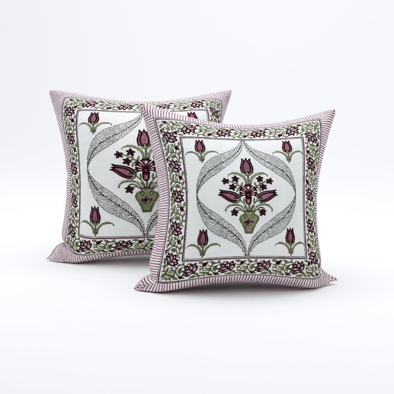 BLOCKS OF INDIA 200TC Diwan Set Cotton 8 Piece | Deewan Printed Bedsheet Sets for Living Room Hall (Set of 8 Piece, 1-Bed Sheet | 2-Bolster Cover | 5-Cushion Cover (Color 25)