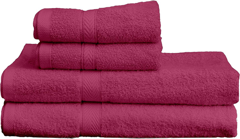 Hotel Linen Klub 4-Piece Hand Towel Set - Premium Cotton Terry, Luxurious Ringspun, 480 GSM Highly Absorbent and Quick Dry for Spa-Like Comfort, Size: 40 x 70 cm, Gray