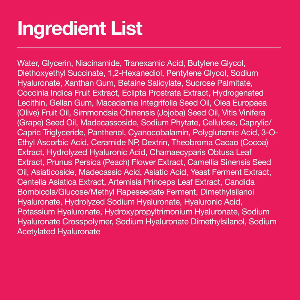 10% Niacinamide+ 4% TXA Serum, Ceramide, Hyaluronic Acid, Tranexamic Acid, Vitamin B12 Natural color, Korean Glass Skin, Fragrance-Free, Dark Spot Serum, Korean Skincare, 30ml /1.01 fl.oz.