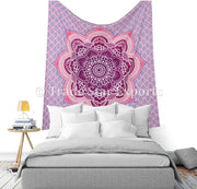 Trade Star Mandala bedsheet Indian Bedsheet Large Table Cloth Picnic Mat Bohemian Wall Hanging Bedcover Long Bedspread Vertical Wall Hanging Wall Background Sheet Wall Tapestry (Pattern 17)
