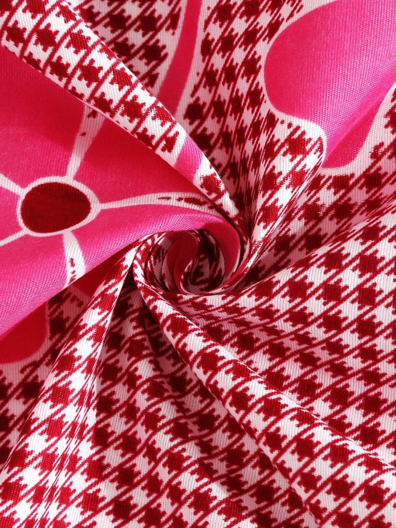 Fashion String 144TC Nature Embrace Lush Green Single Bedsheet with 1 Pillow Cover