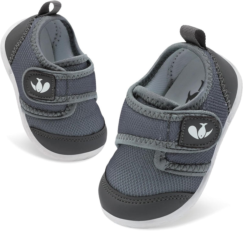 L-RUN Baby Shoes Boys Girls Breathable Adjustable First Walking Shoes Infant Lightweight Crib Sneakers