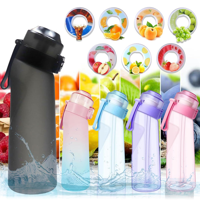 ArcShine® Air Up Water Bottle – Air Up Bottle with 7 Flavored Pods Multi Colors, Fruit Scented Flavored Water Bottle for Kids, Sports and Travel 650 ml, Leak Proof