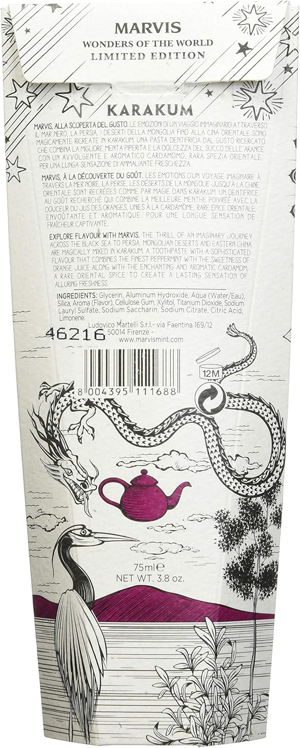 Marvis Whitening Mint Toothpaste With Xylitol 85ml/4.4oz