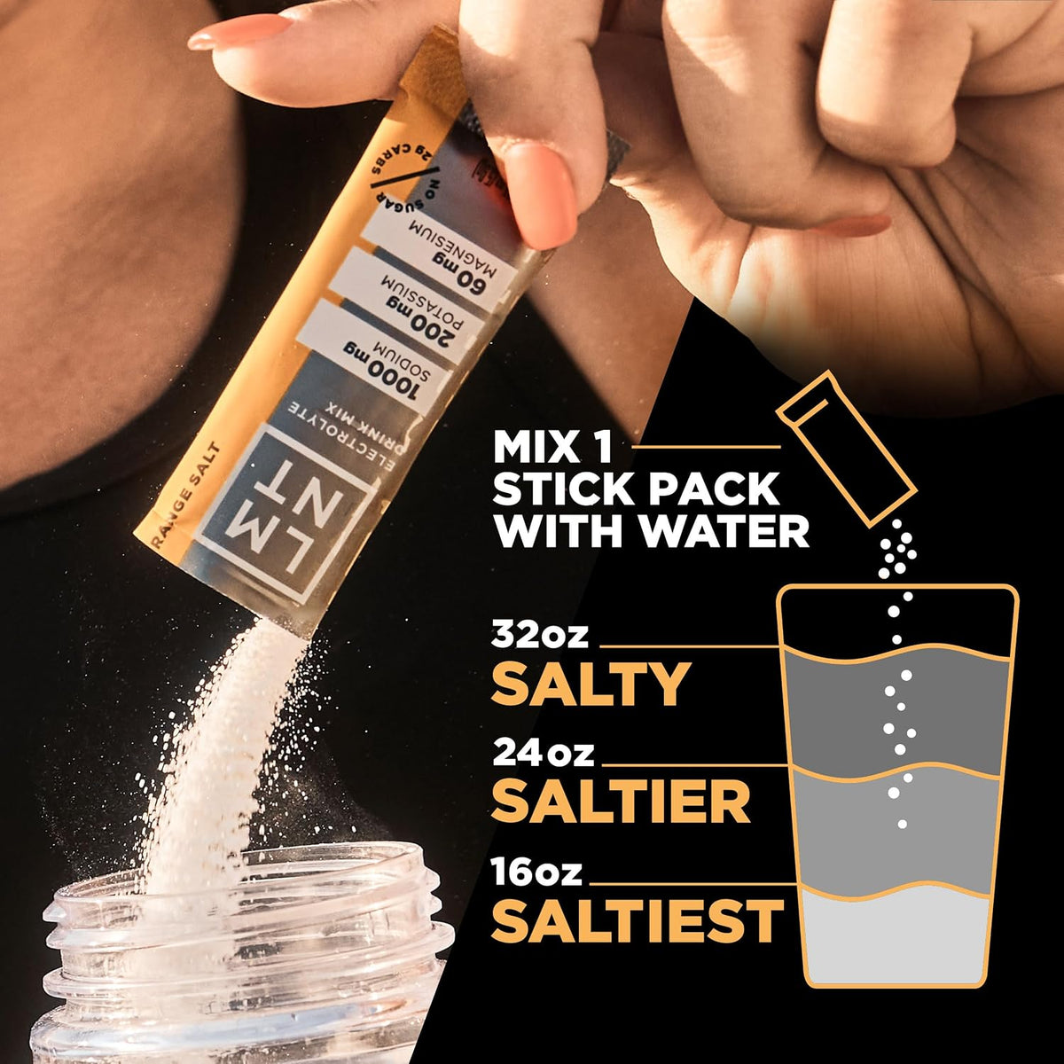 Drink LMNT Zero-Sugar Electrolytes - Orange Salt - Hydration Powder Packets No Dodgy Ingredients Keto & Paleo Friendly 30 Sticks – image 6