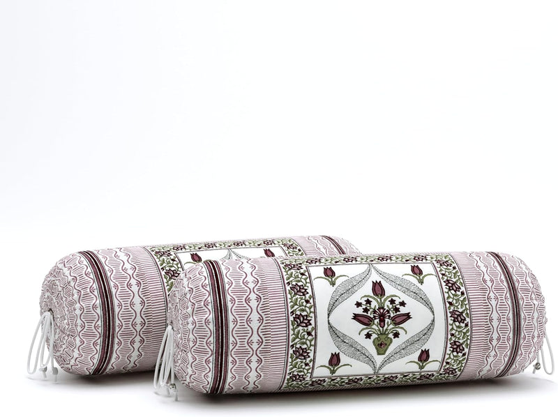 BLOCKS OF INDIA 200TC Diwan Set Cotton 8 Piece | Deewan Printed Bedsheet Sets for Living Room Hall (Set of 8 Piece, 1-Bed Sheet | 2-Bolster Cover | 5-Cushion Cover (Color 25)