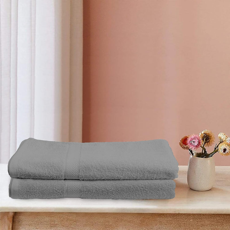 Hotel Linen Klub 4-Piece Hand Towel Set - Premium Cotton Terry, Luxurious Ringspun, 480 GSM Highly Absorbent and Quick Dry for Spa-Like Comfort, Size: 40 x 70 cm, Gray