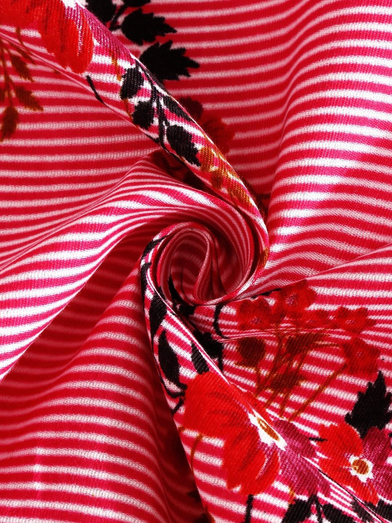 Fashion String 144TC Nature Embrace Lush Green Single Bedsheet with 1 Pillow Cover