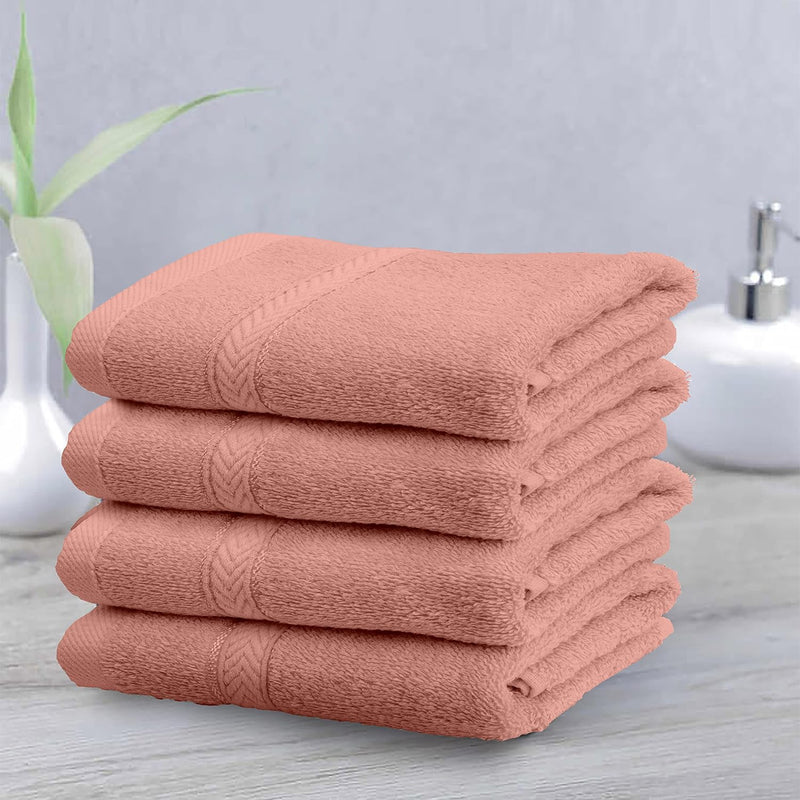 Hotel Linen Klub 4-Piece Hand Towel Set - Premium Cotton Terry, Luxurious Ringspun, 480 GSM Highly Absorbent and Quick Dry for Spa-Like Comfort, Size: 40 x 70 cm, Gray
