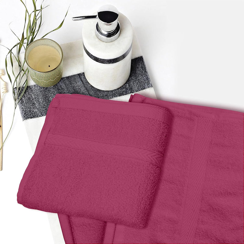 Hotel Linen Klub 4-Piece Hand Towel Set - Premium Cotton Terry, Luxurious Ringspun, 480 GSM Highly Absorbent and Quick Dry for Spa-Like Comfort, Size: 40 x 70 cm, Gray