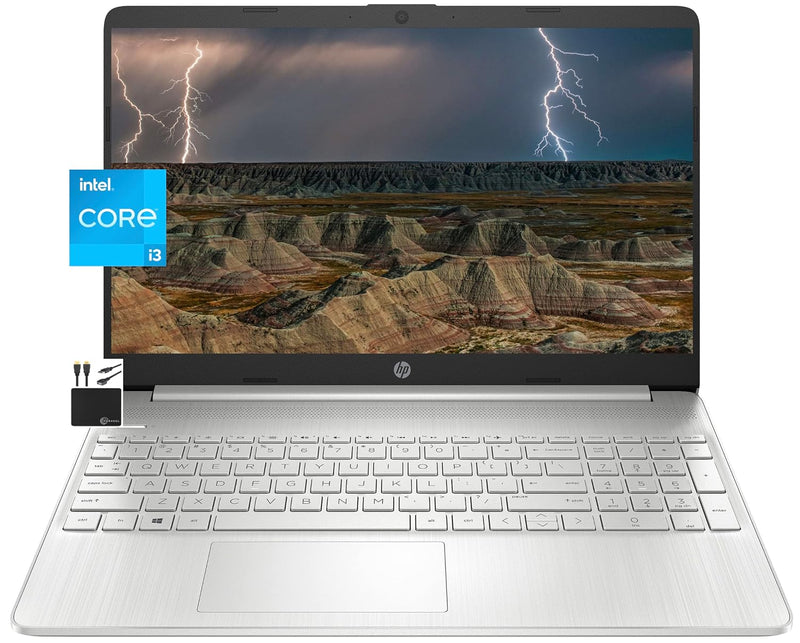 HP Newest Laptop , 15.6" HD Display, Dual Core Intel i3-1115G4 (Upto 4.1GHz,Beats i5-1030G7), 16GB RAM, 256GB SSD, HD Webcam, Bluetooth, WiFi 6, 11+ Hour Battery, Win 11 (Upgraded)