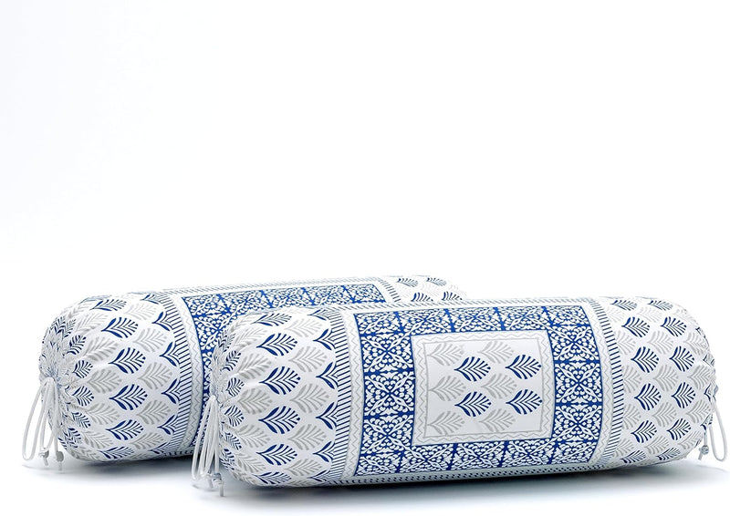 BLOCKS OF INDIA 200TC Diwan Set Cotton 8 Piece | Deewan Printed Bedsheet Sets for Living Room Hall (Set of 8 Piece, 1-Bed Sheet | 2-Bolster Cover | 5-Cushion Cover (Color 25)