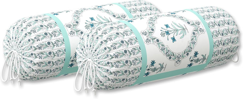 BLOCKS OF INDIA 200TC Diwan Set Cotton 8 Piece | Deewan Printed Bedsheet Sets for Living Room Hall (Set of 8 Piece, 1-Bed Sheet | 2-Bolster Cover | 5-Cushion Cover (Color 25)