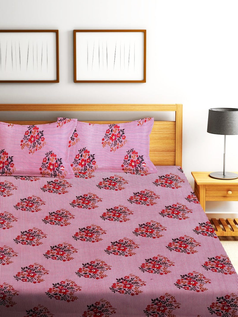 Fashion String 144TC Nature Embrace Lush Green Single Bedsheet with 1 Pillow Cover