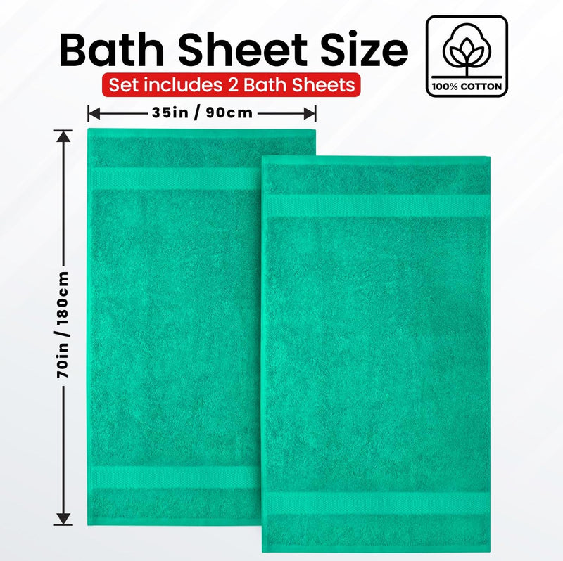 Infinitee Xclusives Premium Bath Towels Set Pack of 4-100% Ring Spun Cotton Bath Towels 70cm x 140cm - Highly Absorbent Durable Towels, Perfect for Daily Use (Charming Grey, Bath Towels)