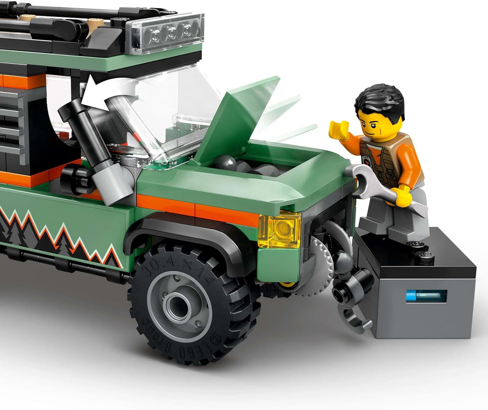 LEGO City Off-Road 4x4 Mountain Truck Toy Set - Building Toys for 6+ Year Old Boys & Girls - Fun Gift Ideas for Birthdays & Holidays - Incl. a Minifigure & Accessories - 60447