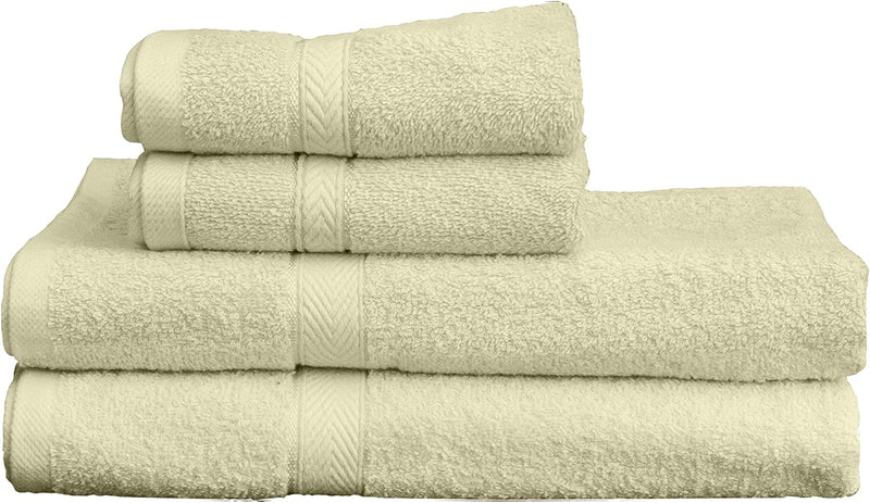 Hotel Linen Klub 4-Piece Hand Towel Set - Premium Cotton Terry, Luxurious Ringspun, 480 GSM Highly Absorbent and Quick Dry for Spa-Like Comfort, Size: 40 x 70 cm, Gray
