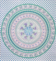 Trade Star Mandala bedsheet Indian Bedsheet Large Table Cloth Picnic Mat Bohemian Wall Hanging Bedcover Long Bedspread Vertical Wall Hanging Wall Background Sheet Wall Tapestry (Pattern 17)