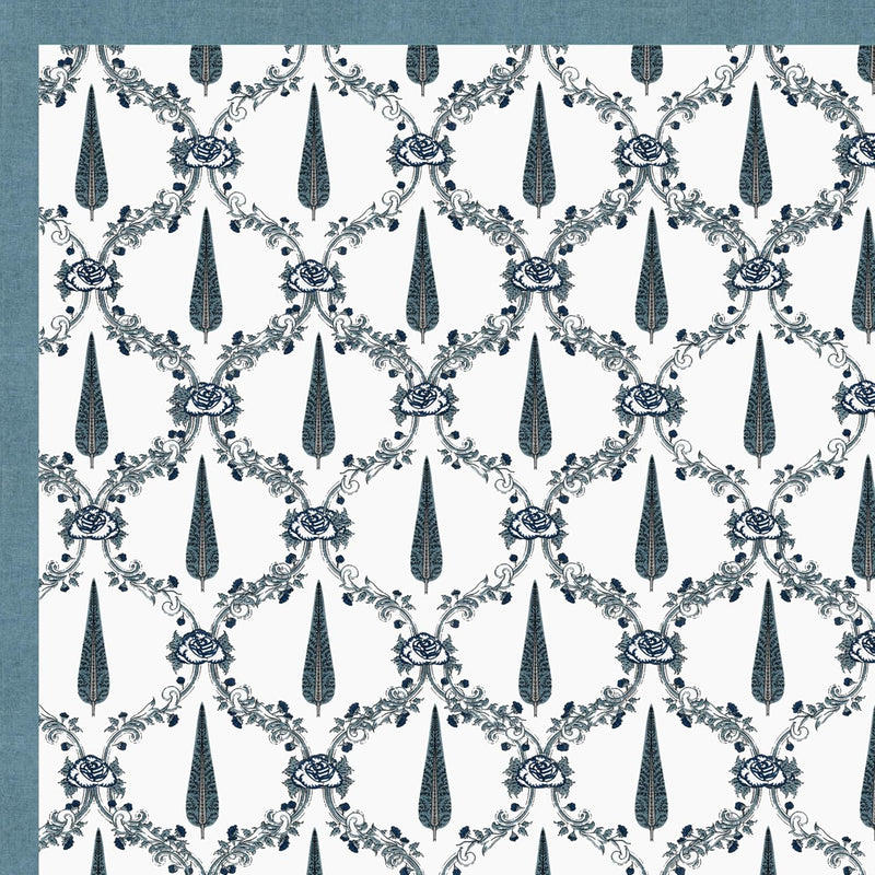 BLOCKS OF INDIA 200TC Diwan Set Cotton 8 Piece | Deewan Printed Bedsheet Sets for Living Room Hall (Set of 8 Piece, 1-Bed Sheet | 2-Bolster Cover | 5-Cushion Cover (Color 25)